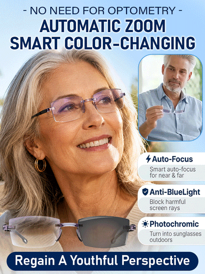 🔥Last Day BUY 1 GET 1 FREE🔥Smart Zoom Diamond-Cut Reading Glasses